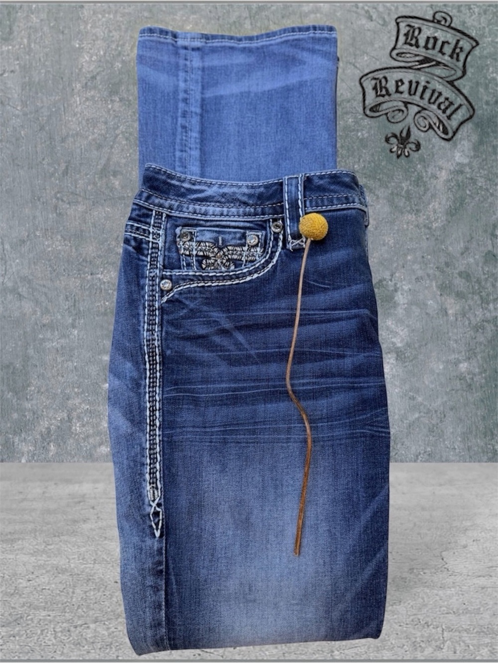 Rock Revival Nancy Five Pocket Bootcut Women’s Jeans Size 30
